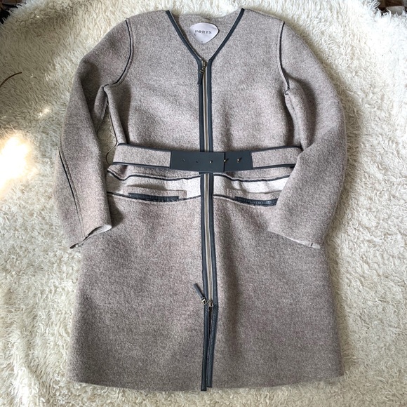 Ports 1961 Jackets & Blazers - Ports 1961 Wool Lambskin Coat